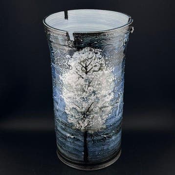 Vaas - Steengoed - Japan - Kusaba Masato-SnowTree (Zonder