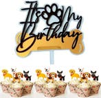 Honden cadeau- en snack pakket Happy Birthday bruin blauw, Dieren en Toebehoren, Honden-accessoires, Verzenden, Nieuw
