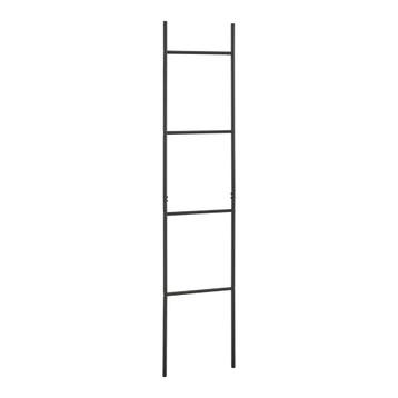 [en.casa] Handdoekrek Bodø 176x38x2 cm staal zwart, Verzenden, Nieuw