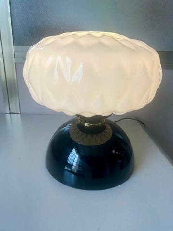 Due p illuminazione - Tafellamp - geblazen glas - LAMP MET, Antiek en Kunst, Antiek | Lampen