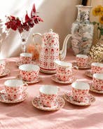 ROYAL CROWN DERBY - Koffieservies (13) - Rougemont -