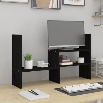 vidaXL Monitorstandaard (39-72)x17x43 cm massief grenenhout, Verzenden, Nieuw