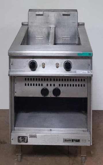 Occasion Krefft dubbele gas friteuse, Ophalen, Gebruikt, Overige typen
