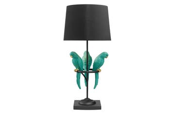 Tafellamp WILDLIFE 75 cm groene papegaaien polyhars - 44356, Huis en Inrichting, Ophalen of Verzenden, Nieuw