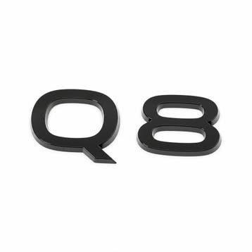 Audi Q8 (4M) embleem - zwart, Ophalen of Verzenden, Nieuw, Audi