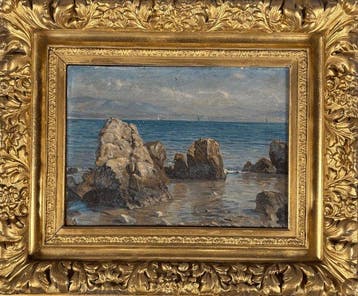 Jules Masure (1819-1910) - Paysage de bord de mer