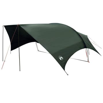 vidaXL Camping Tarp Waterbestendig Legergroen 695 x 580 x, Verzenden, Nieuw, Tot en met 2
