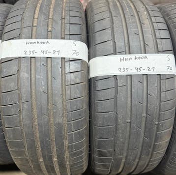2x235-45-21 Hankook Zomer 2x5m €70 Per Band 235 45 21, Ophalen, Gebruikt, 21 inch, 235 mm