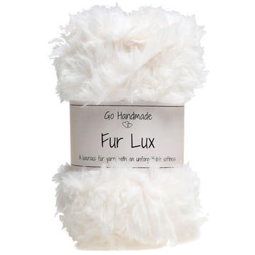 Go Handmade Fur Lux - 17660 Off-White - Imitatiebont Garen, Ophalen of Verzenden, Nieuw