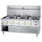 Wok | Fornuis | 5 Branders + Watergordijn | 23.8kW + 11.25kW, Zakelijke goederen, Horeca | Keukenapparatuur, Verzenden, Nieuw in verpakking
