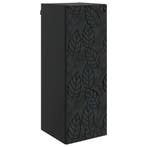 vidaXL Wandkast Zwart 33 x 34,5 x 90 cm Bewerkt hout, Huis en Inrichting, Kasten | Overige, Verzenden, Nieuw