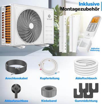 Split Unit Airco - Airconditioning - Warm & Koud - 9000 BTU, Verzenden, Zo goed als nieuw