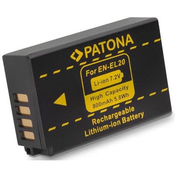 Nikon EN-EL20 / EN-EL20a accu (Patona), Verzenden, Nieuw