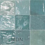 Handvorm tegels met schakering 10x10 Zellige verde, Verzenden, Nieuw