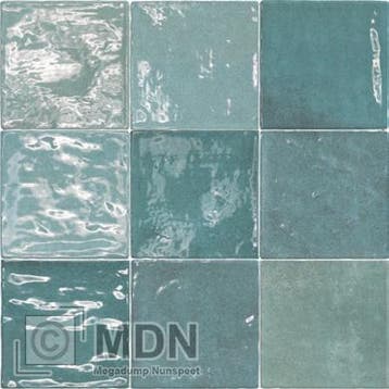 Handvorm tegels met schakering 10x10 Zellige verde, Verzenden, Nieuw