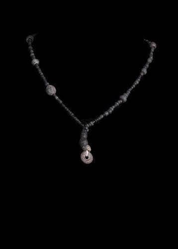 Oud-Romeins Black Glass Kralenketting (Zonder minimumprijs)