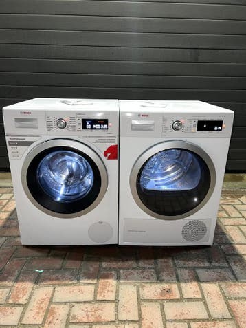 TOPSET! BOSCH 9KG IDOS WASMACHINE BOSCH 9KG WARMTEPOMPDROGER, Energieklasse A of zuiniger, Minder dan 85 cm, 8 tot 10 kg, Ophalen of Verzenden