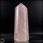 Natuurlijk lavendel-rozenkwarts obelisk – Zachte harmonie in