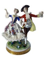 Aelteste Volkstedter - sculptuur, Couple Dansant - 17 cm -
