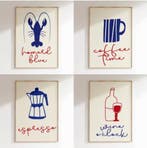 Minimalistische Fruit Canvas Poster Keuken Decoratie, Verzenden, Nieuw