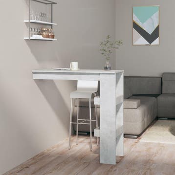 vidaXL Bartafel wandgemonteerd 102x45x103,5 cm bewerkt hout, Verzenden, Nieuw