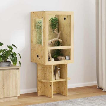 vidaXL Terrarium Bruin 50 x 50 x 130 cm OSB, Verzenden, Nieuw