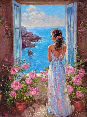 Domenico Ronca (1964) - Sea air, Antiek en Kunst