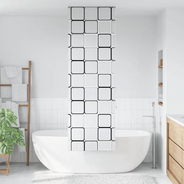 vidaXL Doucherolgordijn 60x240 cm stofbreedte 56 cm, Verzenden, Nieuw