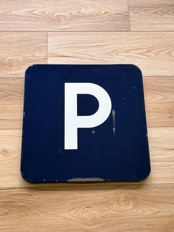 Parkeren - Jean Neuhaus 1976 - Plaque - Emaille