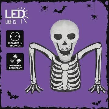 Opblaasbaar Skelet Halloween Decoratie - 5.5 FT Buiten Tuin, Verzenden