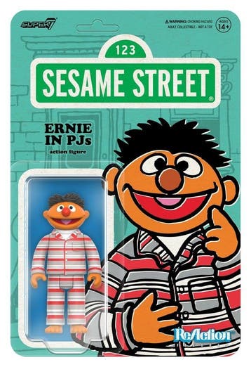 Sesame Street ReAction Action Figure Wave 06 Ernie (PJs) 10, Ophalen of Verzenden, Nieuw