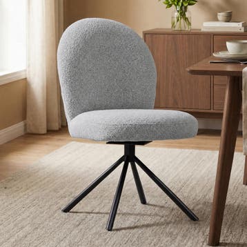 *WOONWINKEL* Ronde Eetkamerstoel Grijs, Huis en Inrichting, Stoelen, Verzenden, Nieuw, Grijs, Stof