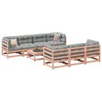 vidaXL 8-delige Loungeset met kussens massief douglas, Verzenden, Nieuw, Loungeset