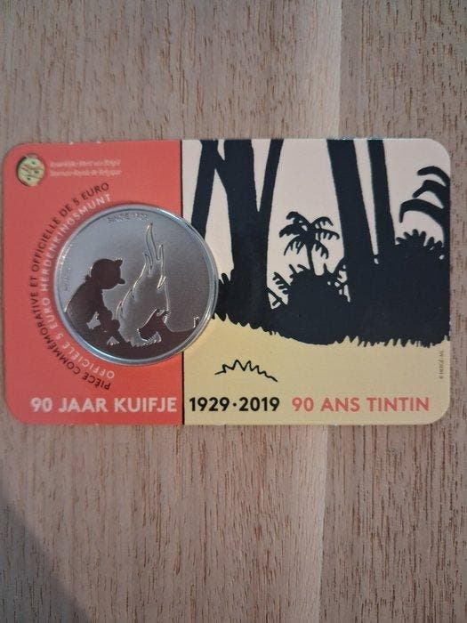 België. 5 Euro 2019 90 Jaar Kuifje (Zonder minimumprijs), Postzegels en Munten, Munten | Europa | Niet-Euromunten