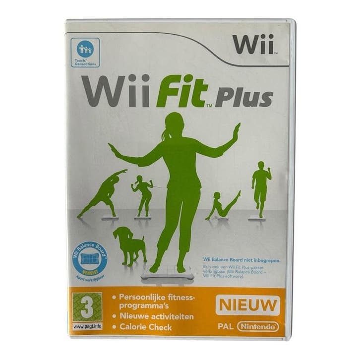 Wii Fit Plus (COVER2) (NINTENDO WII) (TWEEDEHANDS), Spelcomputers en Games, Games | Nintendo Wii, Verzenden