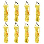 vidaXL Tentscheerlijnen met spanners 8 st reflecterend 4 m 4, Verzenden, Nieuw