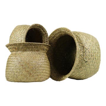 *zeegras bloempot hals (Set van 3)*, Verzenden, Nieuw