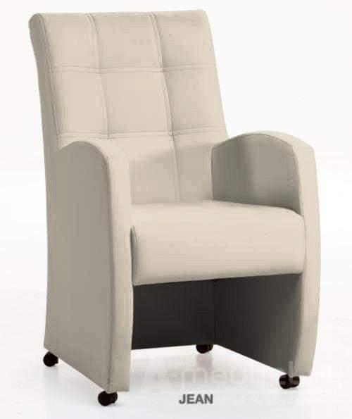 Eetkamerstoel Jean - eetkamerstoelen - Creme, Huis en Inrichting, Stoelen, Nieuw, Stof