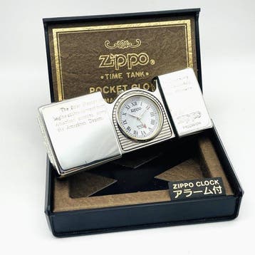 Bureauklok - Ontwerp Messing - 1990-2000 - Silver TIME TANK, Nieuw