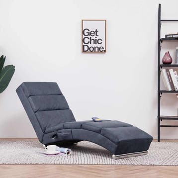 Elektrische massagestoel grijs | 35% Korting, Eenpersoons, Minder dan 75 cm, 150 tot 200 cm, Nieuw
