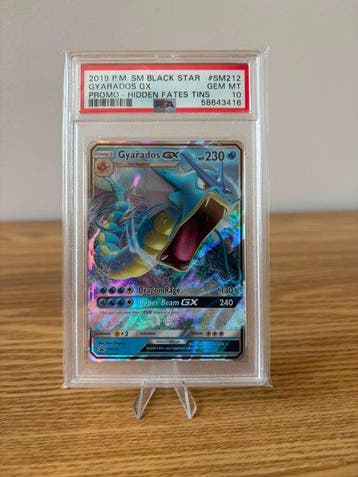 Graded card Gem Mint 2019 Pokémon Gyarados GX SM212 Hidden, Hobby en Vrije tijd, Verzamelkaartspellen | Pokémon, Nieuw