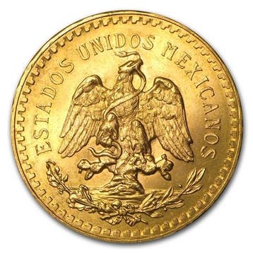 Gouden Mexicaanse 50 Pesos (Centenario) (4% boven spot), Verzenden, Losse munt, Goud