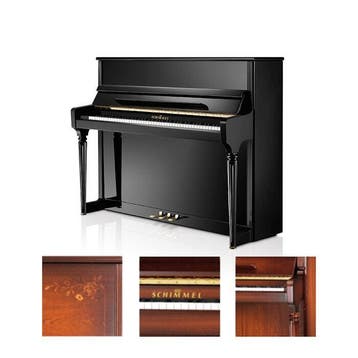 Schimmel Classic C121 RIF MP messing piano, Nieuw, Bruin, Piano