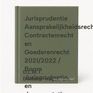 Jurisprudentie Aansprakelijkheidsrecht, Contractenrecht en, Verzenden, Zo goed als nieuw, D.L.M.T. Dankers-Hagenaars