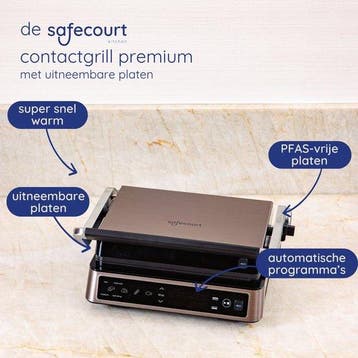 2dekans | Safecourt Kitchen Contactgrill – Paninigrill en, Ophalen of Verzenden, Zo goed als nieuw