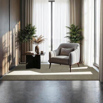 Kortpolig vloerkleed Soft Zone - 120 x 170 cm, zandkleur, Verzenden, Nieuw