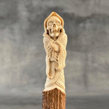 Snijwerk, NO RESERVE PRICE - Stunning Bogeyman carving from, Antiek en Kunst