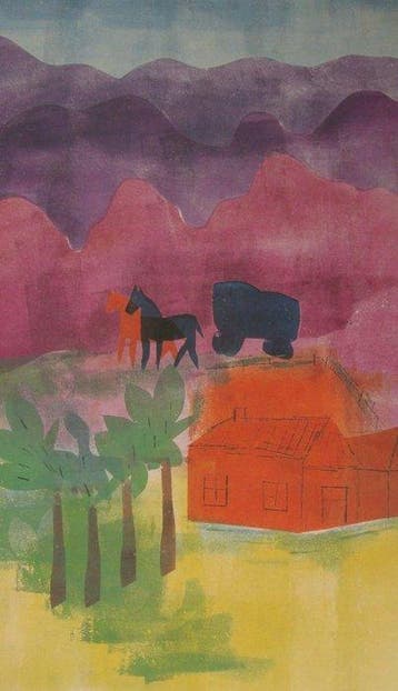 H.N. Werkman (1882-1945) - De herberg in de Karpaten