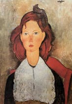 Modigliani Amedeo (1884 - 1920) - Jeune fille assise, Antiek en Kunst
