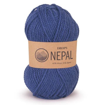 DROPS Nepal Uni Colour - 6790 koningsblauw - Wol Garen, Ophalen of Verzenden, Nieuw